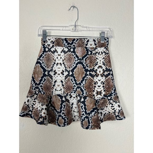 NWT NASTY GAL Snake skin Skirt  Size 4 - Picture 2 of 5